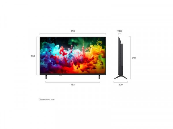 LG Televizor 43QNED71B3B QNED-Mini LED 43 inch 4K Ultra HD smart webOS 26 crna