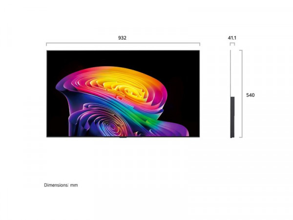 LG Televizor OLED42C61LA OLED 42 inch 4K Ultra HD smart webOS 26 crna
