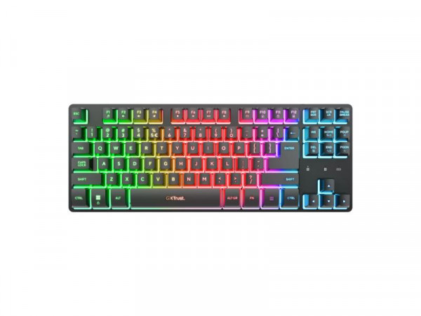 TRUST Tastatura GXT 831 Thado Wireless TKL set US crna