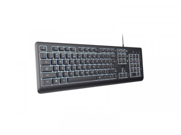 TRUST Tastatura Primo Illuminated žicna SRB osvetljenje crna