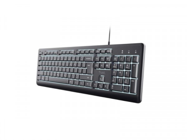 TRUST Tastatura Primo Illuminated žicna SRB osvetljenje crna