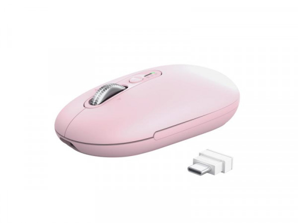 TRUST Miš SERON HYPSCROLL SLIM WRLS MOUSE roze