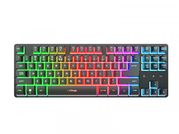 TRUST Tastatura+miš GXT 832 Thado Wireless TKL set US crna