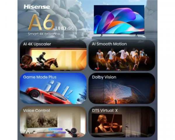 HISENSE 58 inča 58A6S 4K UHD LED Smart TV 