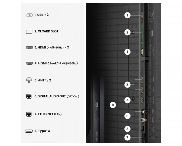 HISENSE 85 inča 85UR9S ULED RGB Mini LED 4K UHD Smart TV 