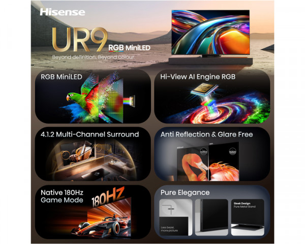 HISENSE 85 inča 85UR9S ULED RGB Mini LED 4K UHD Smart TV 