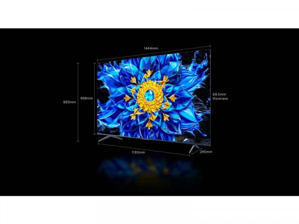 TCL Televizor 65P8L QLED-Mini LED 65 inch 4K UHD 144Hz Google TV crna