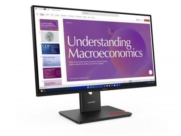 LENOVO Monitor ThinkVision T24D-40 23.8 inch IPS 1920x1080 120Hz 4ms USB-C PD 100W, USB-C PD 15W, 3xUSB-A