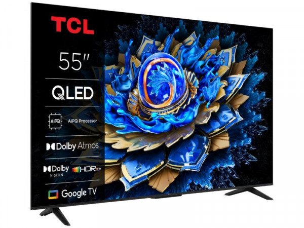 TCL Televizor 55T69C QLED 55 inch 4K UHD 60Hz Google TV crna