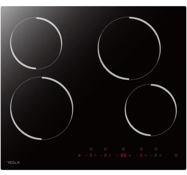 TESLA Ugradni set BO302MB+HV6401MB 65L 60cm Mechanical control keramicka ploca 59cm crna