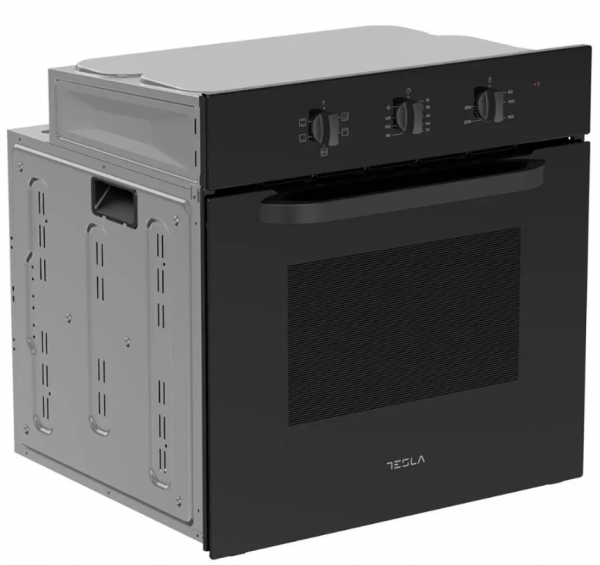 TESLA Ugradni set BO302MB+HV6401MB 65L 60cm Mechanical control keramicka ploca 59cm crna