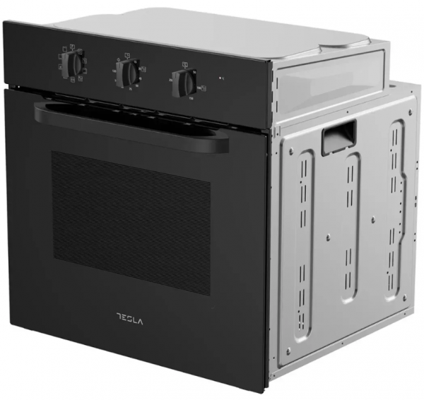 TESLA Ugradni set BO302MB+HV6401MB 65L 60cm Mechanical control keramicka ploca 59cm crna