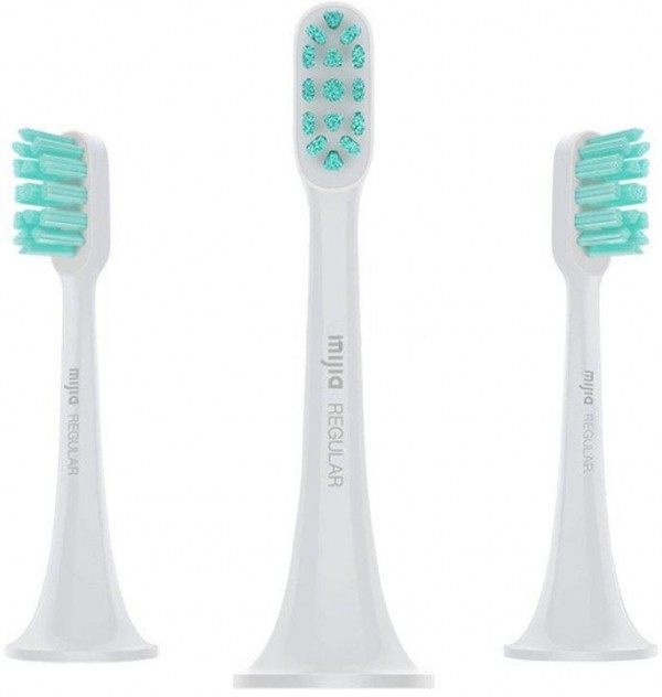 Xiaomi Mi Electric Toothbrush Head, 3-pack,regular, Light Grey