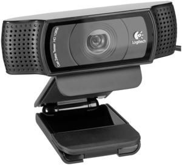 Logitech C920 HD Pro Webcam, Black