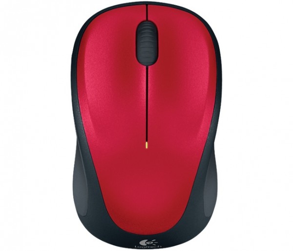 Logitech M235 Wireless Mouse Nano Receiver, Red