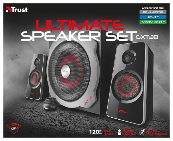 Trust Gaming GXT 38 2.1 Ultimate Bass Speaker set crni