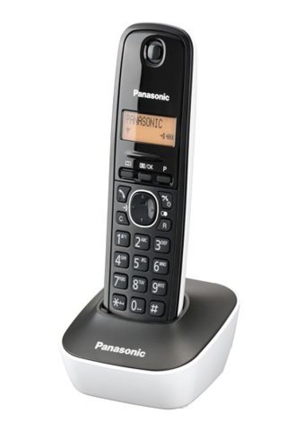 PANASONIC telefon KX-TG1611FXW crno-beli