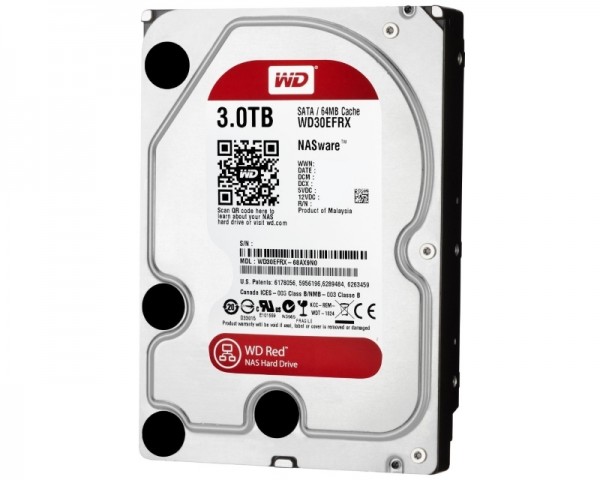 WD 3TB 3.5'' SATA III 64MB IntelliPower WD30EFRX Red