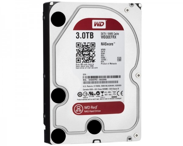 WD 3TB 3.5'' SATA III 64MB IntelliPower WD30EFRX Red