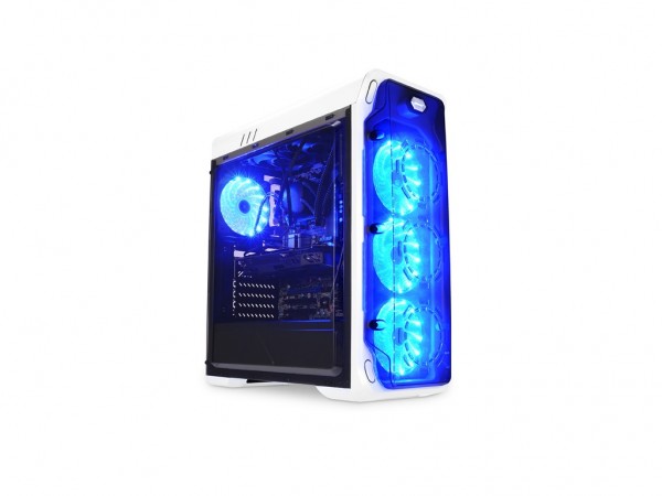LC Power Gaming 988W-ON blue Typhoon White