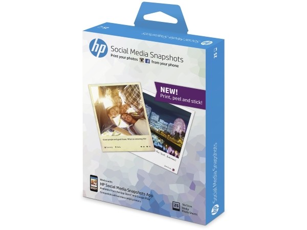 HP Social Media Snapshots, 25 sheets, 10x13cm