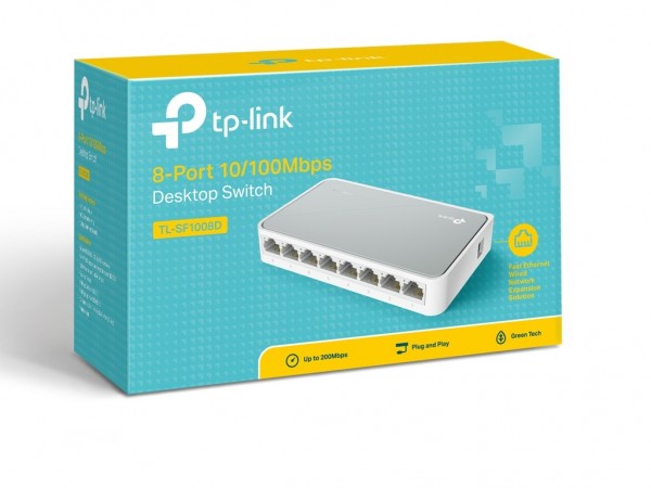 TP-LINK Switch 8x RJ45 10100Mbps plasticno kuciste