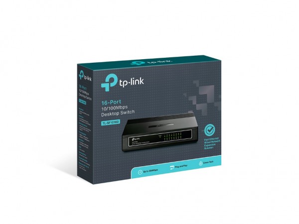 TP-LINK Switch 16x RJ45 10100Mbps plasticno kuciste