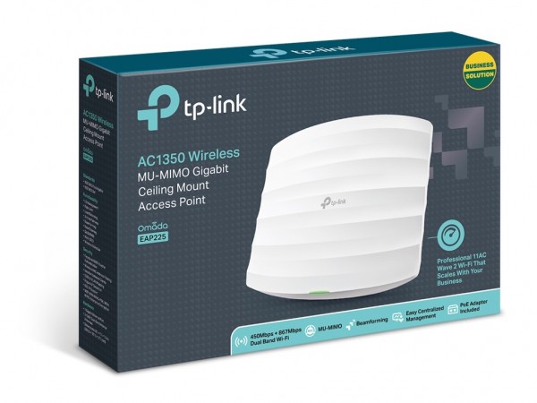 TP-LINK Access point AC1200 Dual Band Wi-Fi Gigabit Ceiling Mount, 1xGigabit LAN, 4xinterna antena