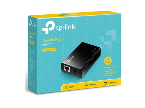 TP-Link PoE Injector ACDC adapterom, Gigabit Power over Ethernet 1001000 Mbs