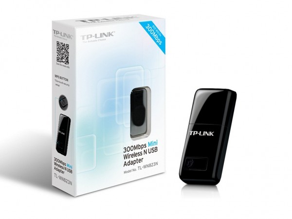 TP-LINK Wi-Fi USB Adapter 300Mbps Mini, 1xUSB 2.0, WPS dugme, 2xinterna antena