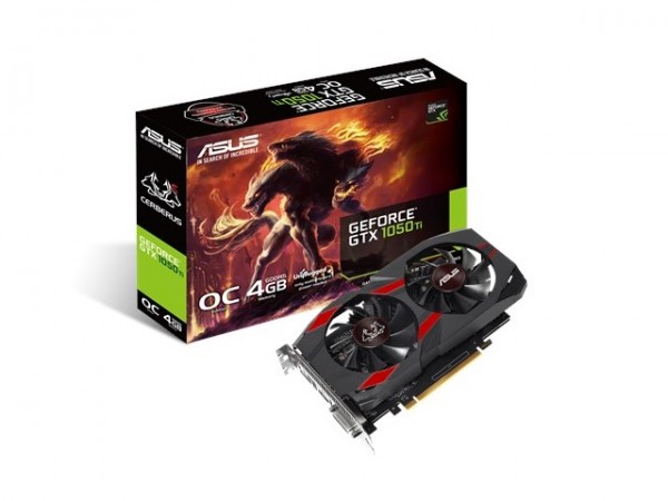 Asus NVD GTX 1050Ti 4GB 128bit CERBERUS-GTX1050TI-O4G