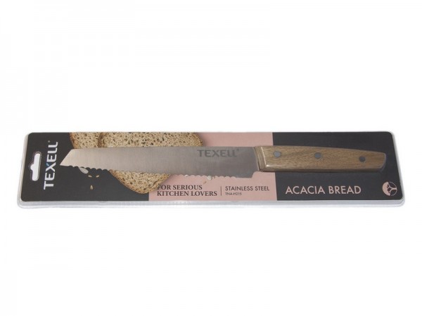 Nož od nerđajućeg čelika Acacia za hleb TEXELL TNA-H215