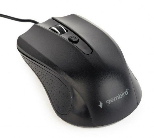 MUS-4B-01 Gembird Opticki mis 800-1200Dpi 4-button black USB