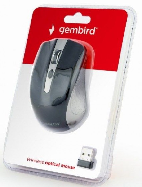 MUSW-4B-04-GB Gembird Bezicni mis 2,4GHz opticki USB 800-1600Dpi spacegrey/black