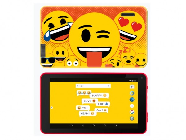 eSTAR Themed Tablet Emoji 7399 7'' ARM A7 QC 1.3GHz2GB16GB0.3MPWiFiAndroid 9Emoji Futrola