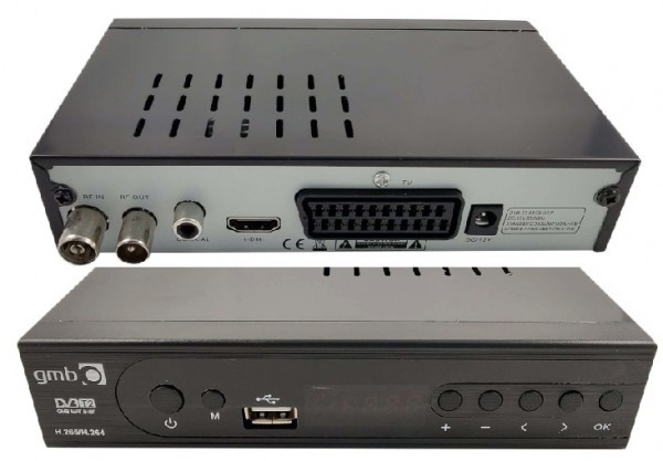 GMB-MAT-818T **DVB-T2 SET TOP BOX USB/HDMI/Scart/RF-out, PVR,Full HD, H265, hdmi-kabl, modulator1486