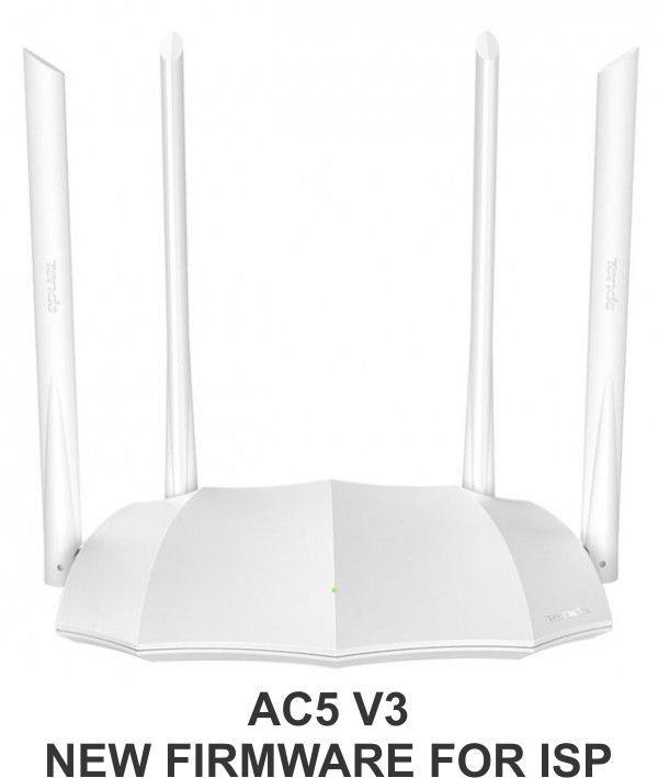 Tenda AC5 v3 AC1200 wireless dual band ruter 2.4+5GHz, 1W/3L 10/100, 1Ghz cpu, 4x5dBi ,9v/1