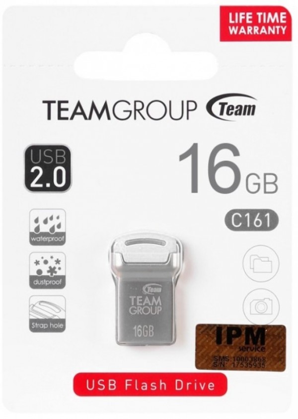TeamGroup 16GB C161 USB 2.0 WHITE TC16116GW01