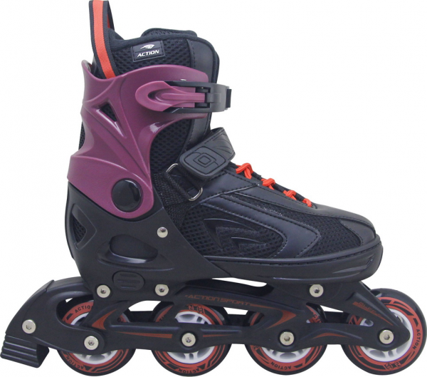 ROLER PW126B-10 CRNO CRVENA ALU L(40-43) ABEC5 PU TOČKIĆI