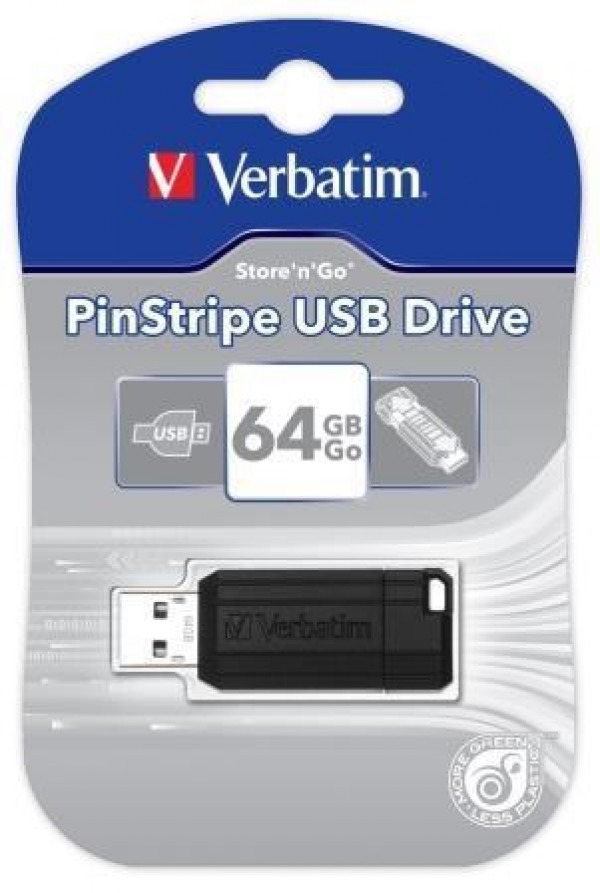 Verbatim Pinst. USB 64GB Blac (49065)