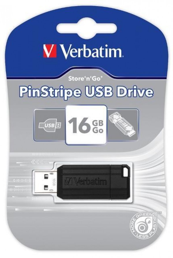 Verbatim Pinst. USB 16GB Blac (49063)