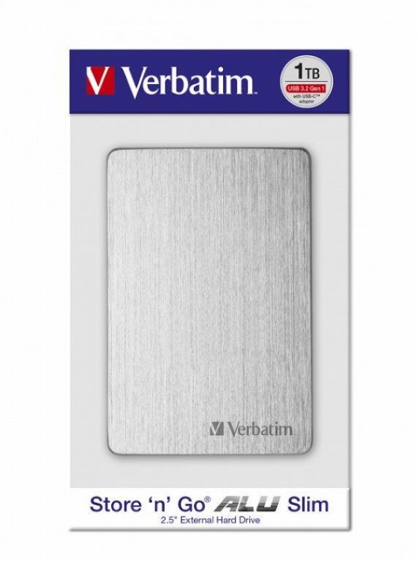 Verbatim Alu Slim HDD 1TB Silv (53663)