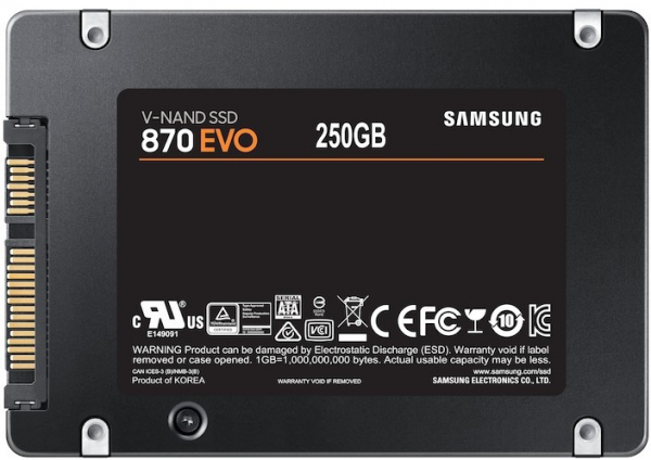 SSD 2.5 SATA III 250GB Samsung 870 EVO MZ-77E250B/EU