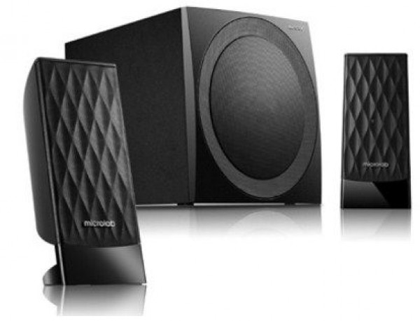 Microlab M-300 Aktivni drveni zvucnici 2.1 sistem 38W RMS(14W, 2x12W) 3.5mm