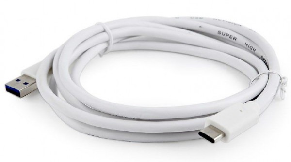 GEMBIRD CCP-USB3-AMCM-6-W USB 3.0 AM to Type-C cable (AM/CM), 1.8 m, white