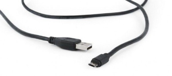 GEMBIRD CC-USB2-AMmDM-6  USB 2.0 AM to Double-sided Micro-USB cable, black, 1,8m