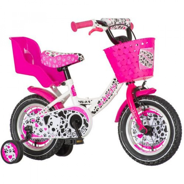 VISITOR Dečiji bicikl DAL120 My dalmation 12'' roze-bela