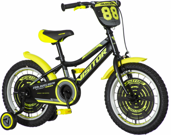 VISITOR Dečiji bicikl RAN160 Ranger 16'' crno-žuti