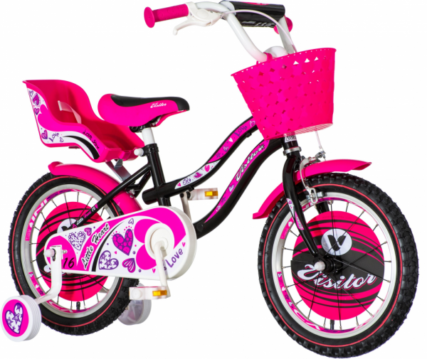 VISITOR Dečiji bicikl HEA160 Little heart 16'' roze