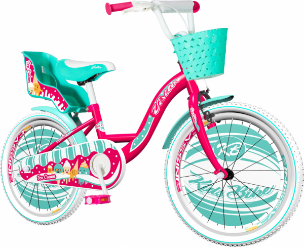 VISITOR Dečiji bicikl CRE200 Creme 20'' roze-tirkiz